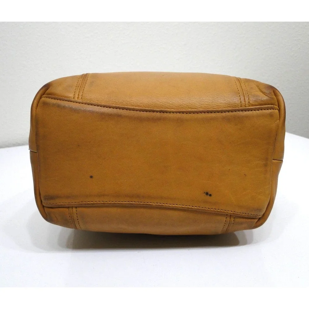 Vintage Coach Tan Leather Tote Bag 9077 Made in USA Shoulder Bag Handbag